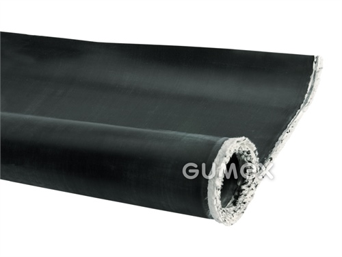 Membrantuch, Dicke 0,3mm, 1-lagig, Breite 1400mm, Gummitextil, -40°C/+80°C, grau-schwarz, 